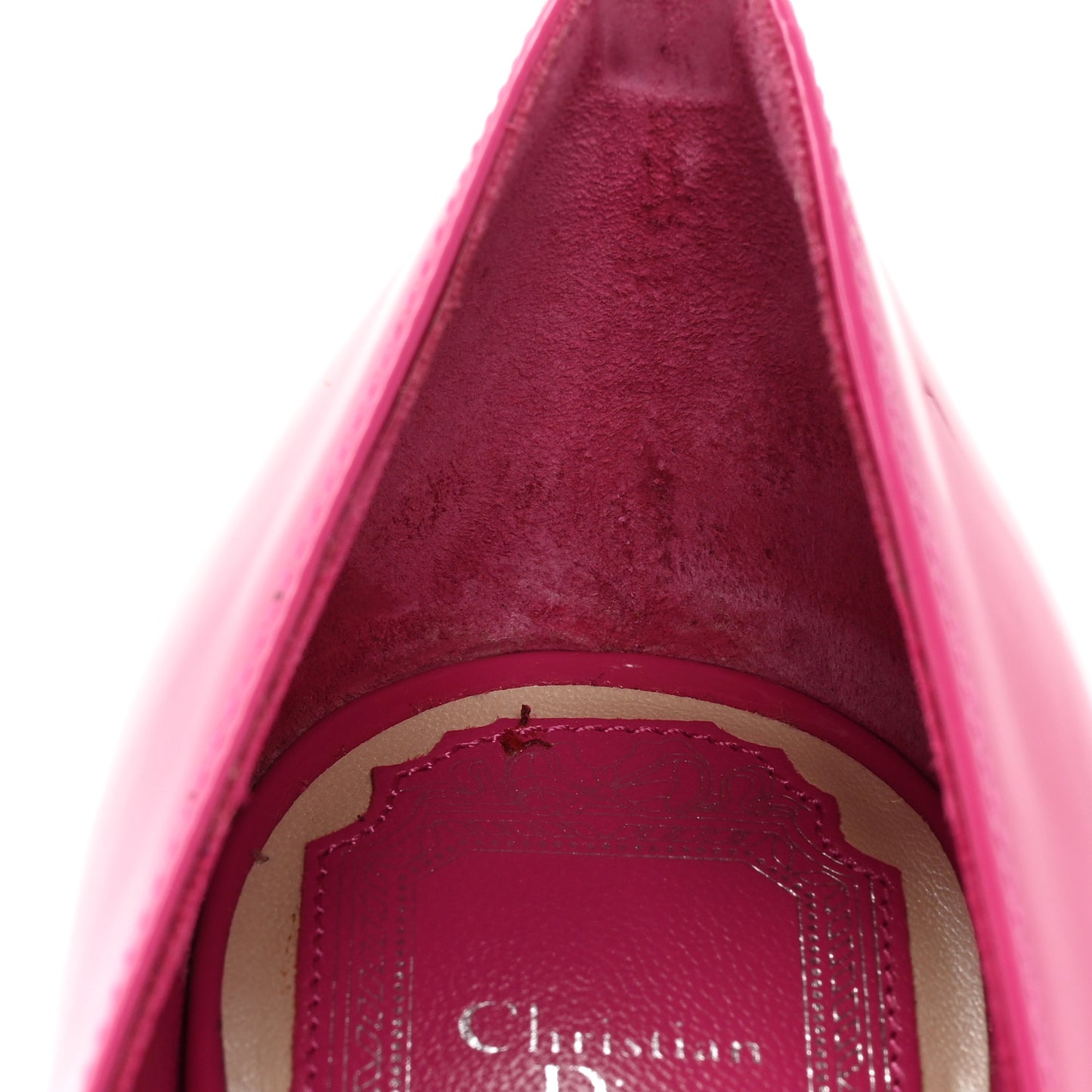 Patent Cherie Pointy Toe 100mm Pumps 36 Fuchsia