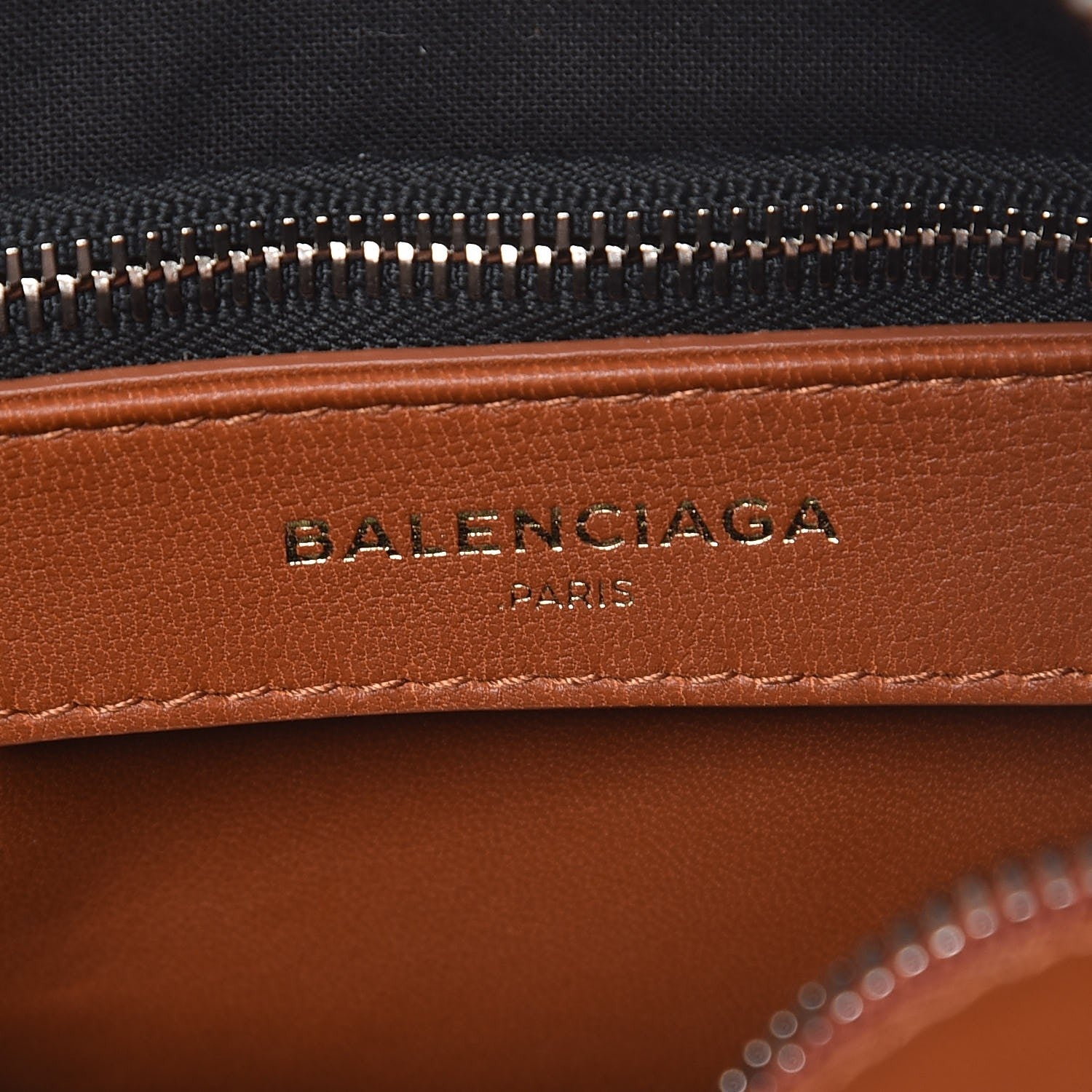 Balenciaga Agneau XS Bazar Shopper Tote Marron Fauve 6 of 12