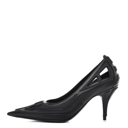 Balenciaga Silicone Calfskin Pointed 80mm Pumps 36 Black 1 of 11