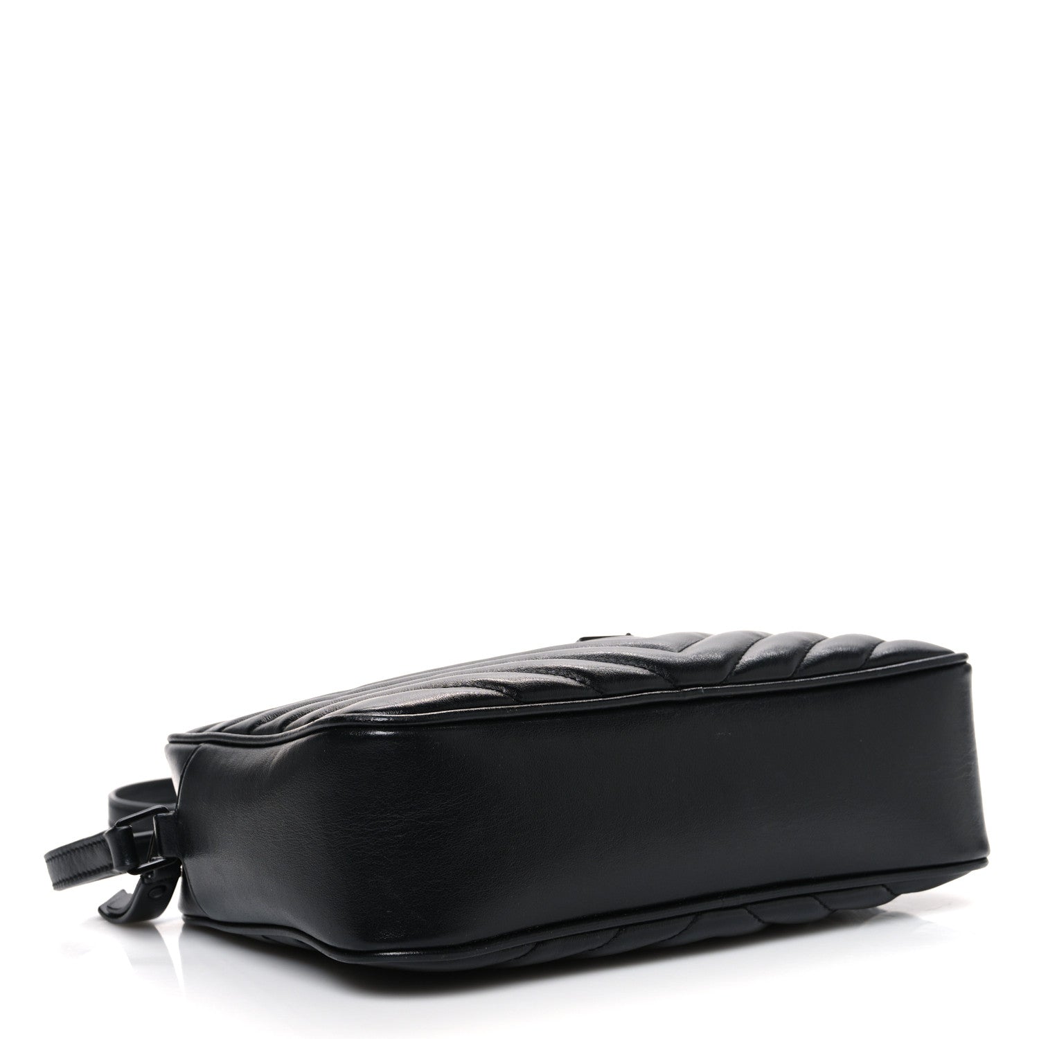 Saint Laurent Calfskin Matelasse Monogram Monochrome Lou Camera Bag Black 4 of 12