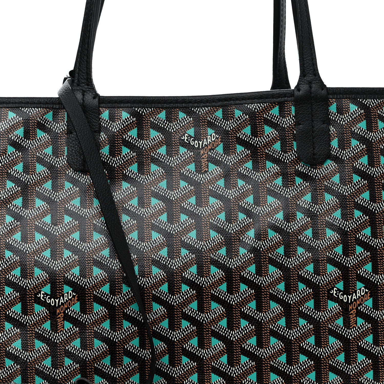 Goyard Goyardine Saint Louis Claire Voie PM Black Blue 9 of 15