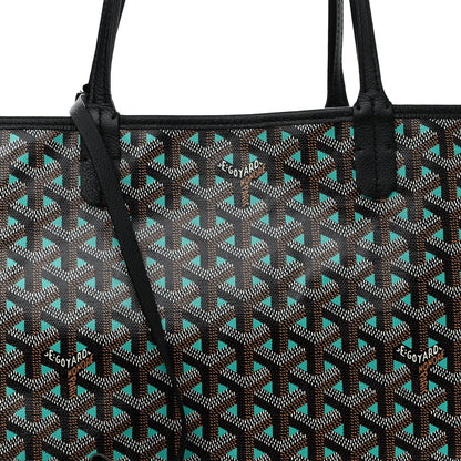 Goyard Goyardine Saint Louis Claire Voie PM Black Blue 9 of 15