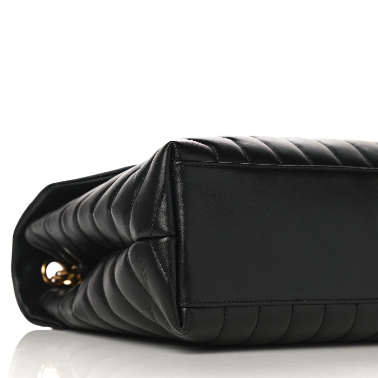 Saint Laurent Calfskin Y Quilted Monogram Medium Loulou Chain Satchel Black 10 of 11