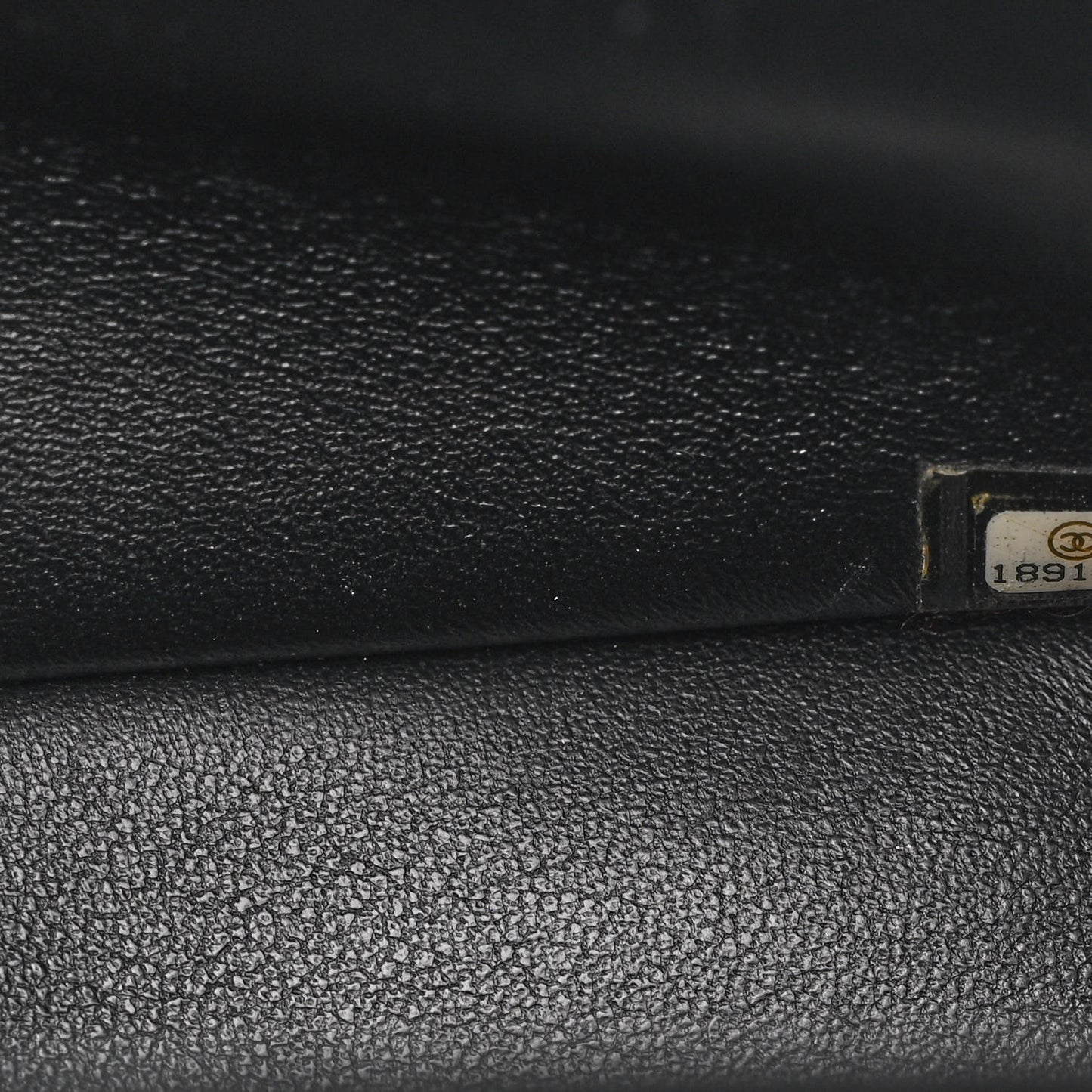 Patent Quilted Jumbo Double Flap Black
