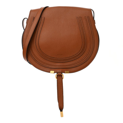 Chloe Calfskin Medium Marcie Round Crossbody Bag Tan 1 of 10