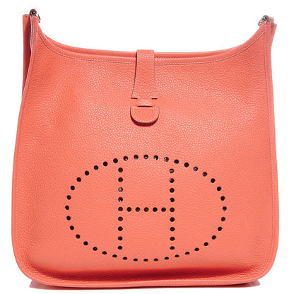 Hermes Taurillon Clemence Evelyne III GM Crevette 1 of 11
