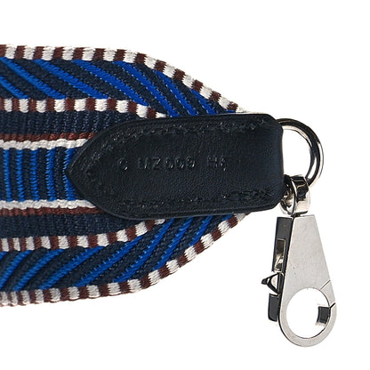 Hermes Toile Swift 50mm Sangle Cavale Shoulder Strap Bleu Zellige Indigo Black 5 of 5