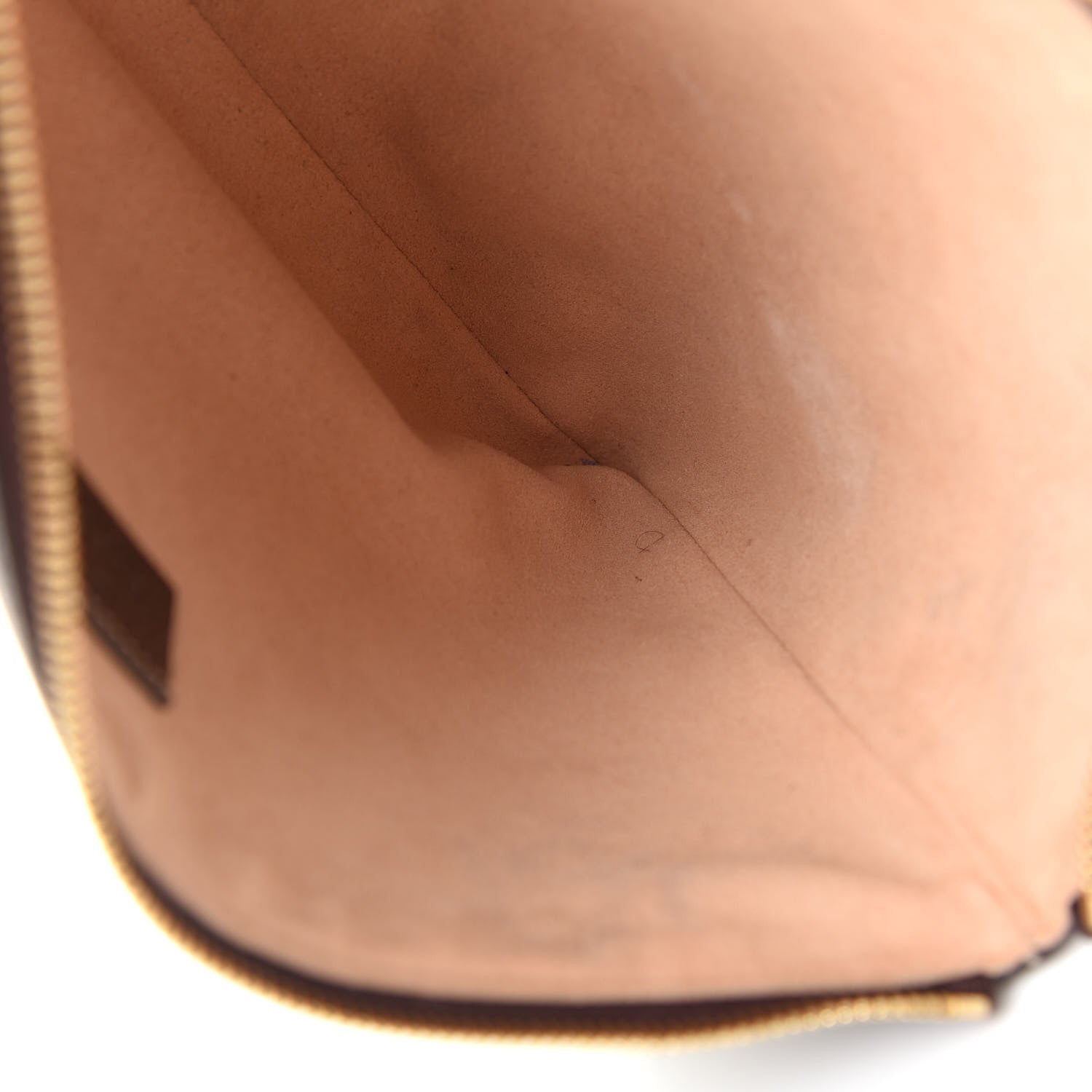 Gucci GG Supreme Monogram Large Ophidia Pouch Clutch Brown 11 of 12