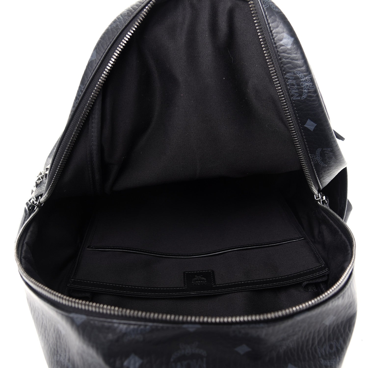 MCM Visetos Medium Side Studs Stark Backpack Black 4 of 8
