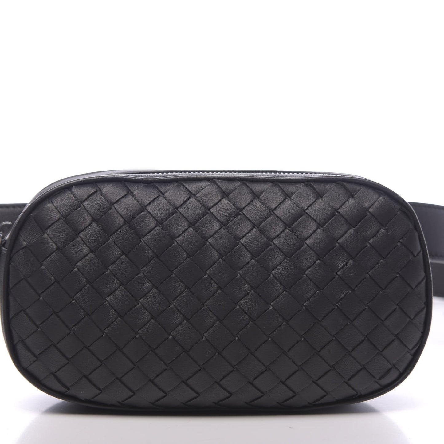 Nappa Intrecciato Belt Bag Black