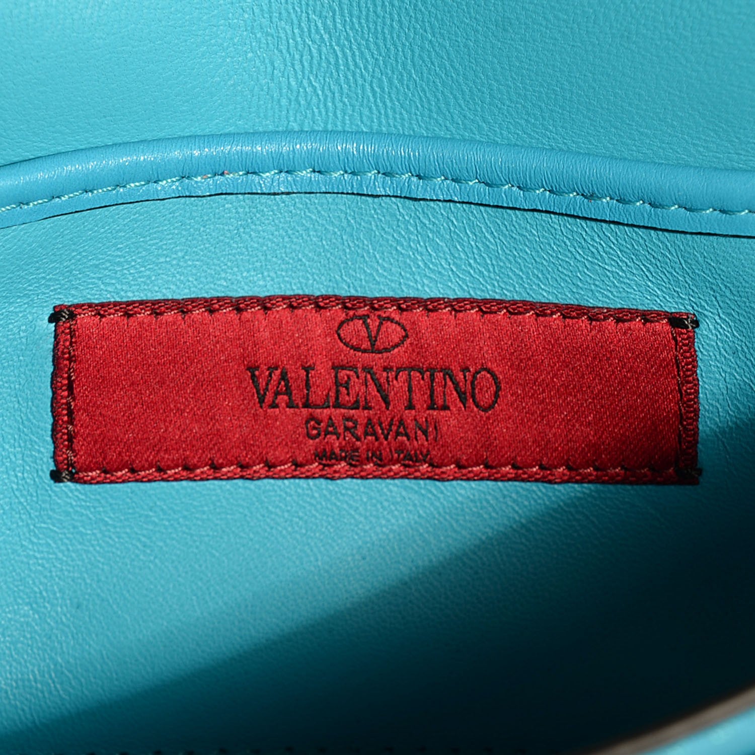 Valentino Garavani Vitello Rockstud Band Flap Parrot 6 of 8