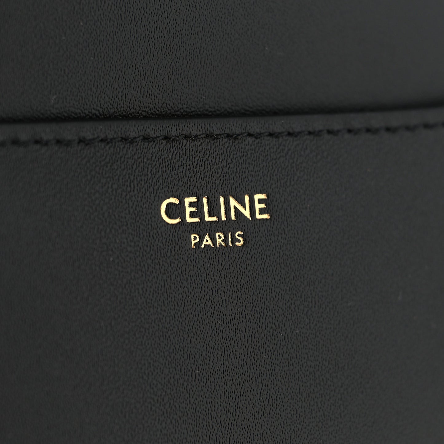 Satinated Calfskin Small 16 Top Handle Bag Black