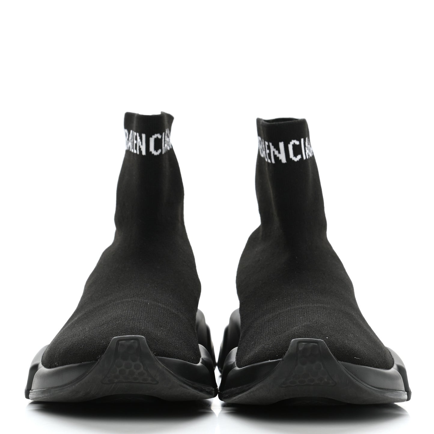 Neoprene Knit Logo Womens Hi Speed Sneakers 36 Black