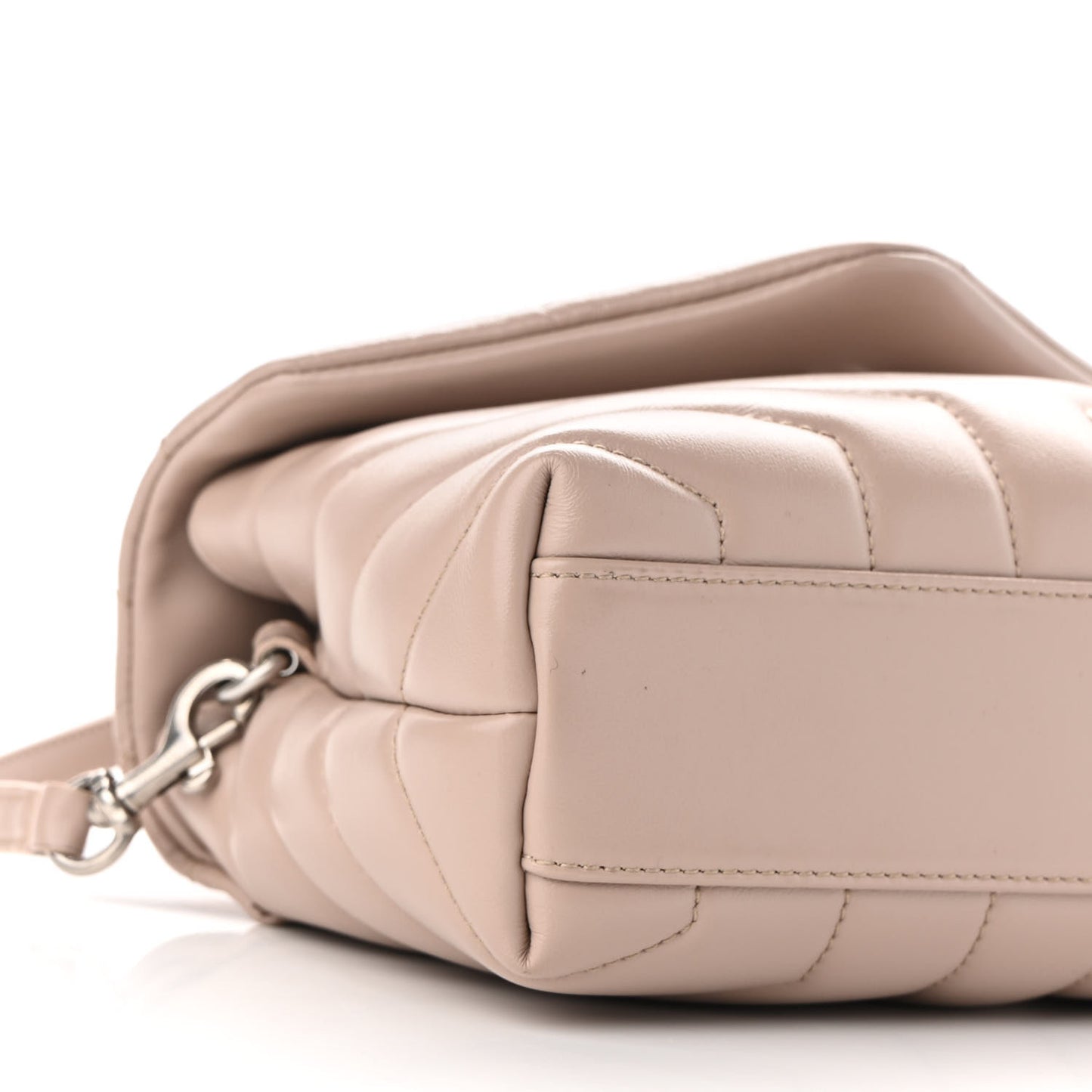 Calfskin Y Quilted Monogram Toy Loulou Crossbody Bag Nude Powder