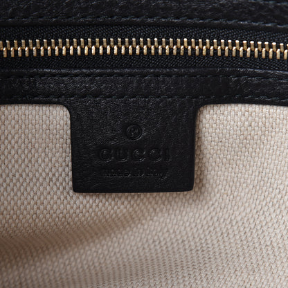 Gucci Pebbled Calfskin Medium Soho Chain Shoulder Bag Black 6 of 12