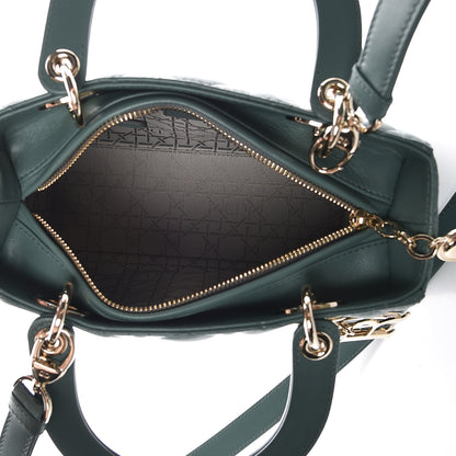 Christian Dior Lambskin Cannage Medium Lady Dior Storm Blue 5 of 10