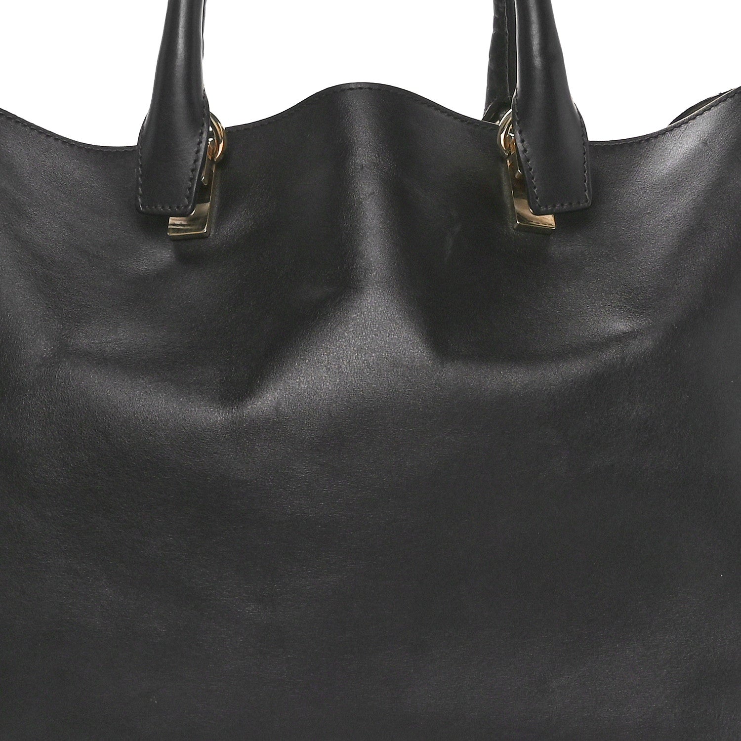 Chloe Grained Calfskin Baylee Tote Street Black 7 of 9