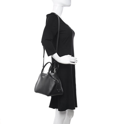 Prada Softy Calfskin Small Supernova Handbag Black 2 of 9