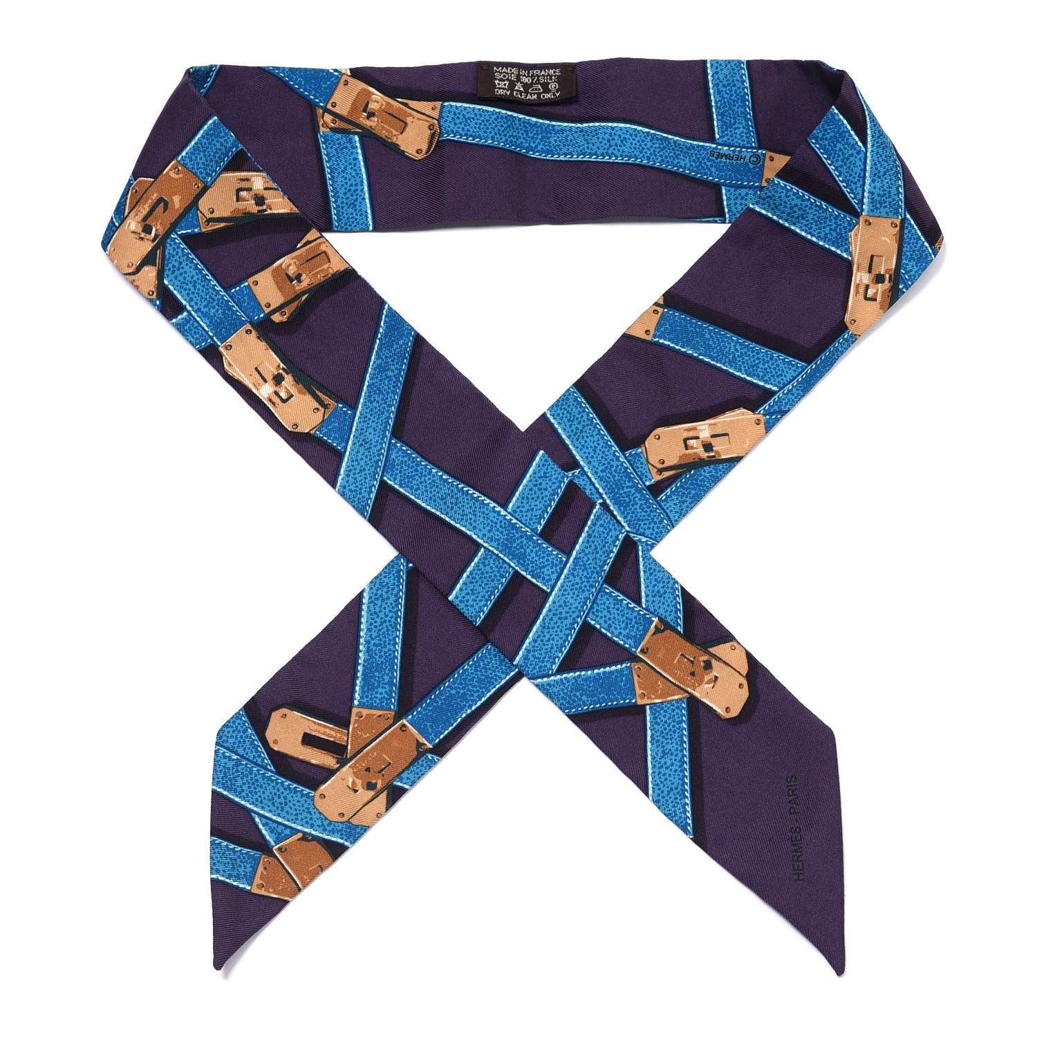 Hermes Silk Tres Kelly Twilly 1 of 4