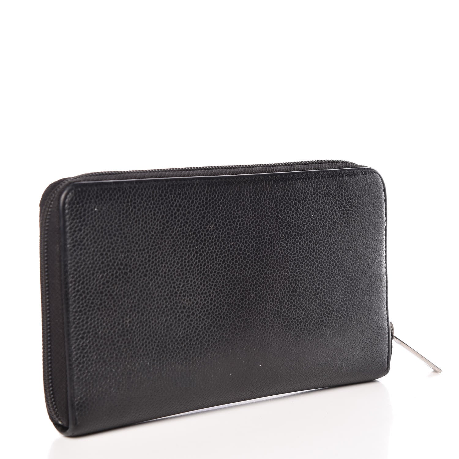 Chanel Caviar Large Timeless CC Zip Around Wallet Black 3 of 9