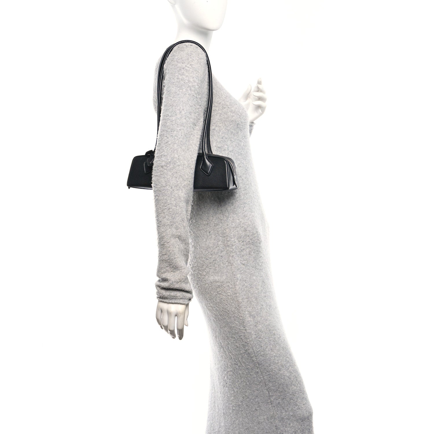 Alaia Shiny Goatskin Small Le Teckel Bag Black Black 2 of 11