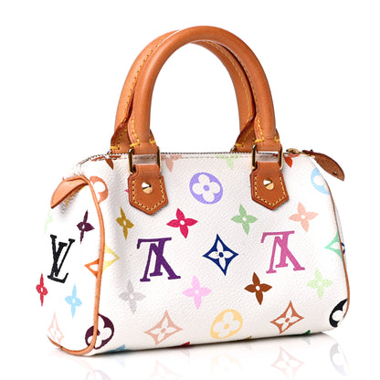 Louis Vuitton Monogram Multicolor Mini Sac HL Speedy White 4 of 8