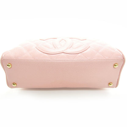 Chanel Caviar Quilted Small Bowler Pink 4 of 9