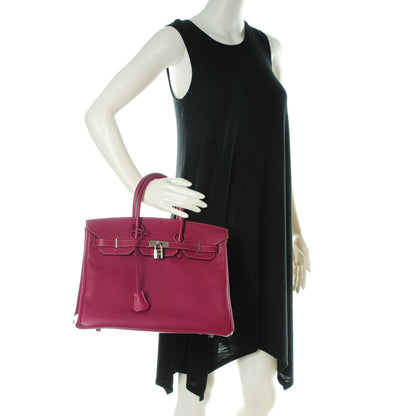 Hermes Epsom Birkin 35 Tosca Rose Tyrien 2 of 28