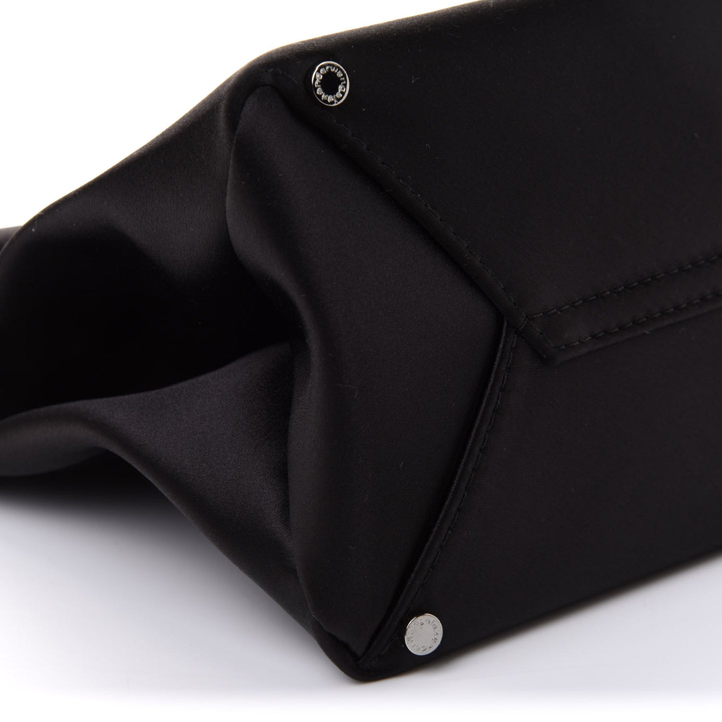 Satin Lunch Bag Clutch Black