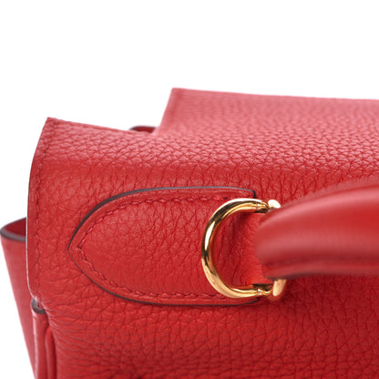 Hermes Togo Kelly Retourne 28 Rouge De Coeur 34 of 41