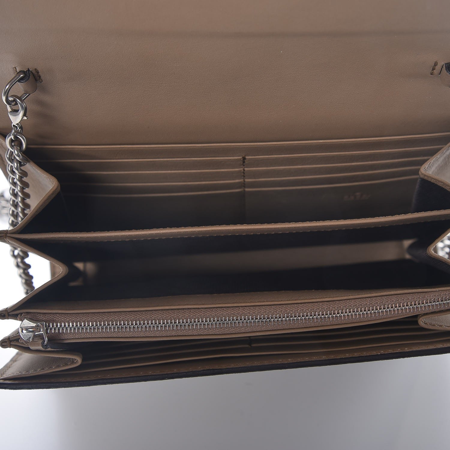 Gucci GG Supreme Monogram Mini Dionysus Chain Wallet Beige Taupe 5 of 7