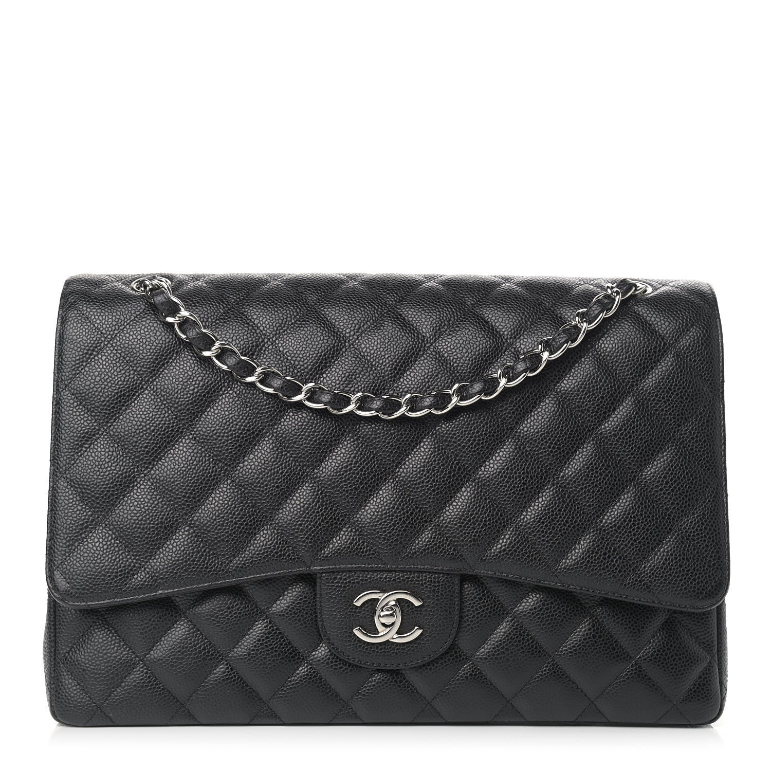 Chanel Caviar Quilted Maxi Single Flap Black 1 of 12