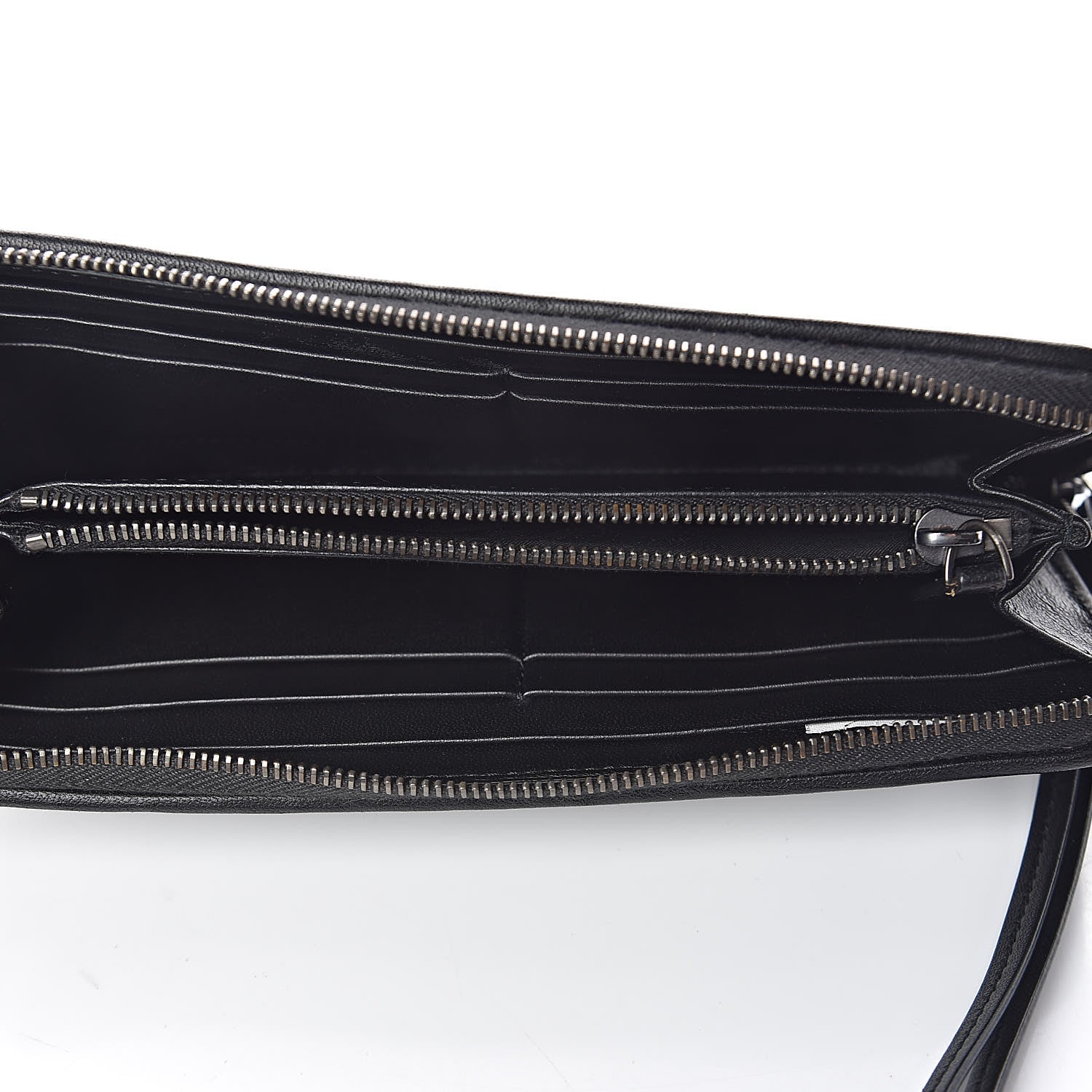 Bottega Veneta Nappa Intrecciato Zip Around Wallet Black 5 of 9