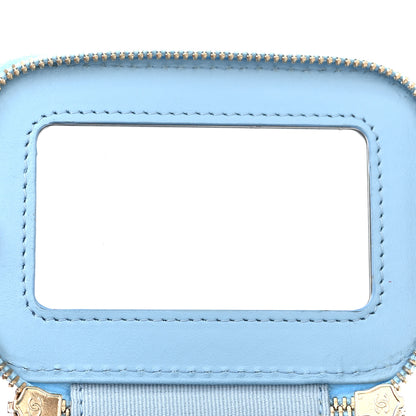 Chanel Lambskin Quilted Enamel Coco Mini Vanity Case With Chain Blue 8 of 10