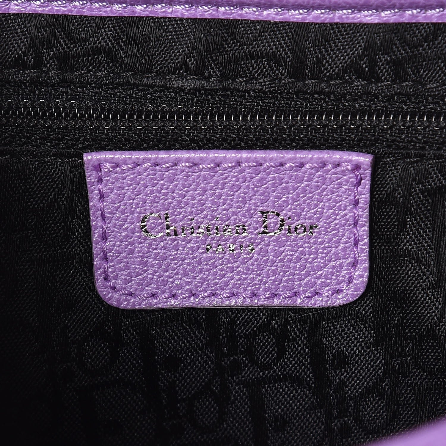 Christian Dior Calfskin Saddle Bag Purple 6 of 7