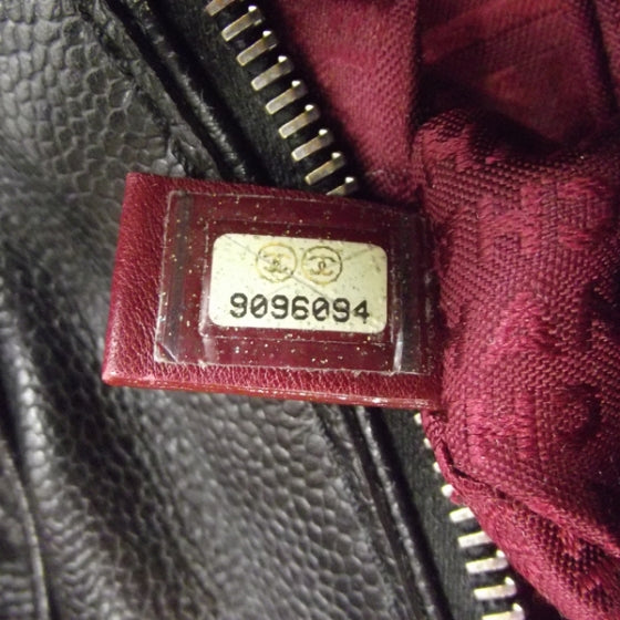 Chanel Caviar Square Quilted Dome Satchel Black 8 of 9