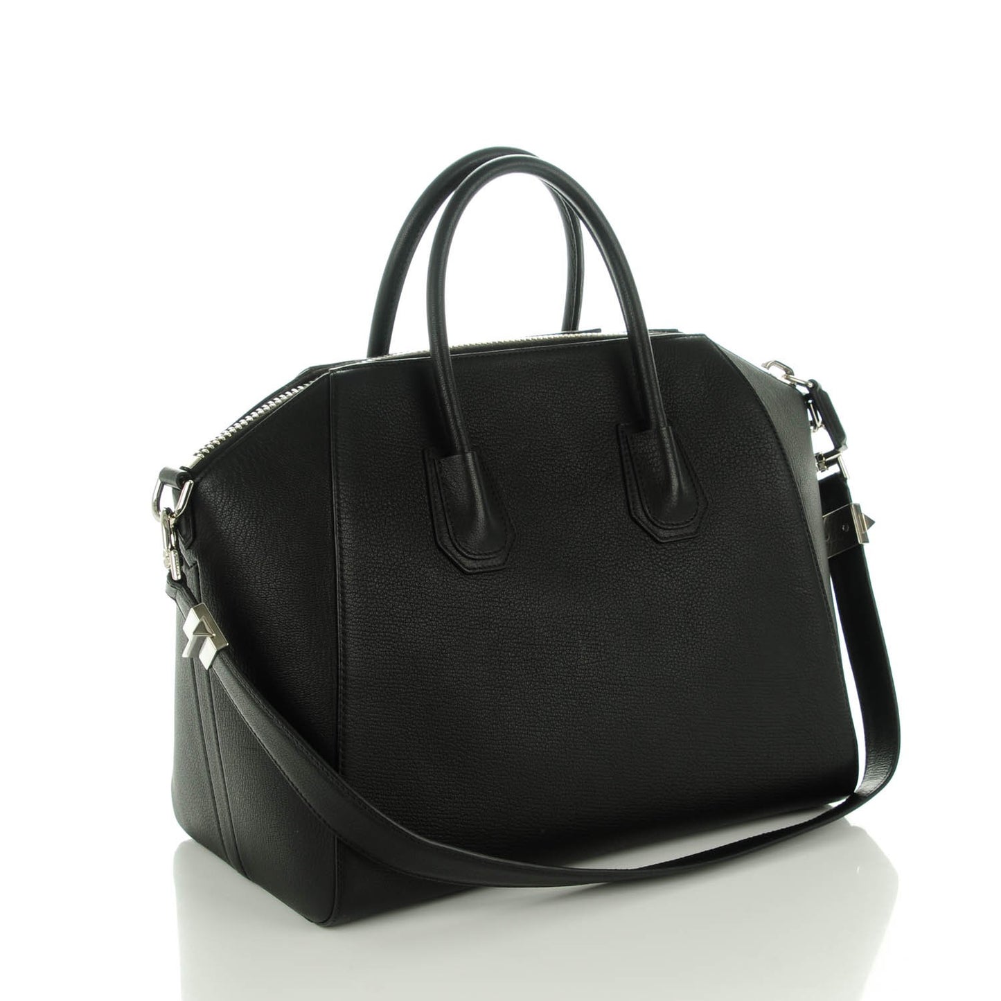 Sugar Goatskin Medium Antigona Black