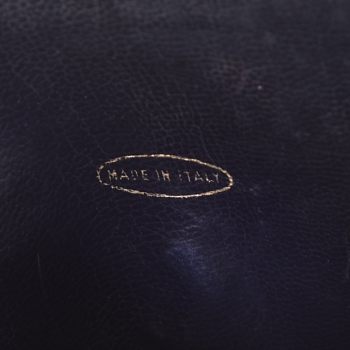 Lambskin Quilted Mini Flap Navy Blue
