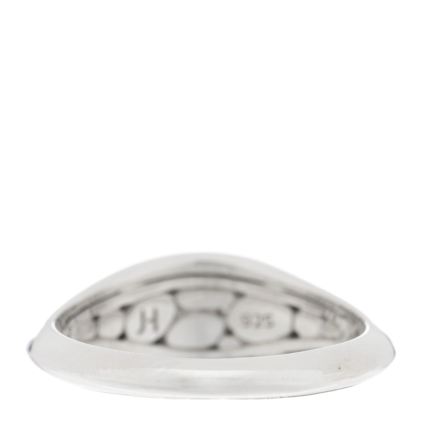 Sterling Silver Diamond Pebble Ring 49 5