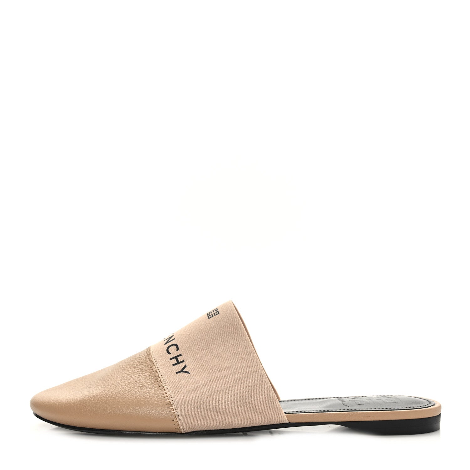 Givenchy Lambskin Bedford Logo Mule Slides 40 Beige 1 of 7