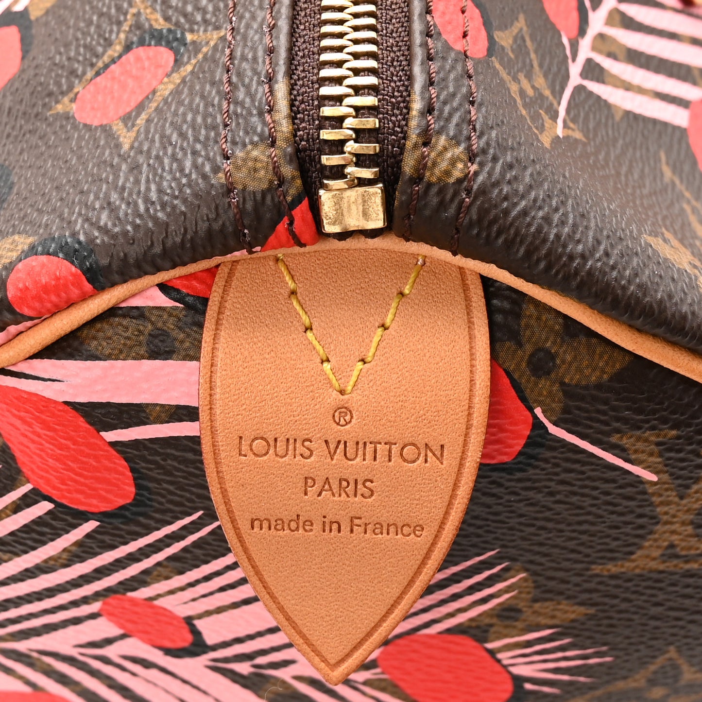 Monogram Jungle Dots Speedy 30 Sugar Pink Poppy