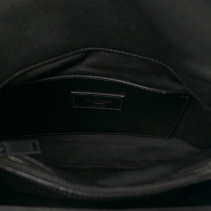 Saint Laurent Grain De Poudre Medium West Hollywood Monogram Fold-Over Black 5 of 10