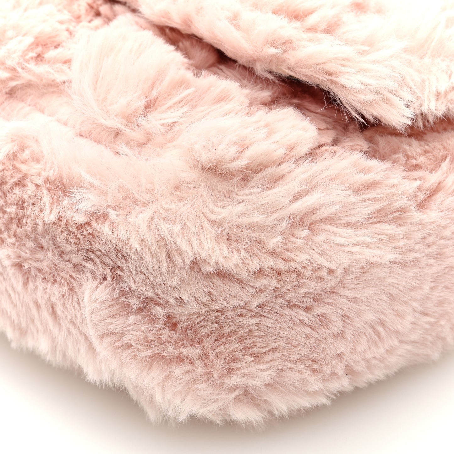 Faux Fur Quilted Virtus Shoulder Bag English Rose