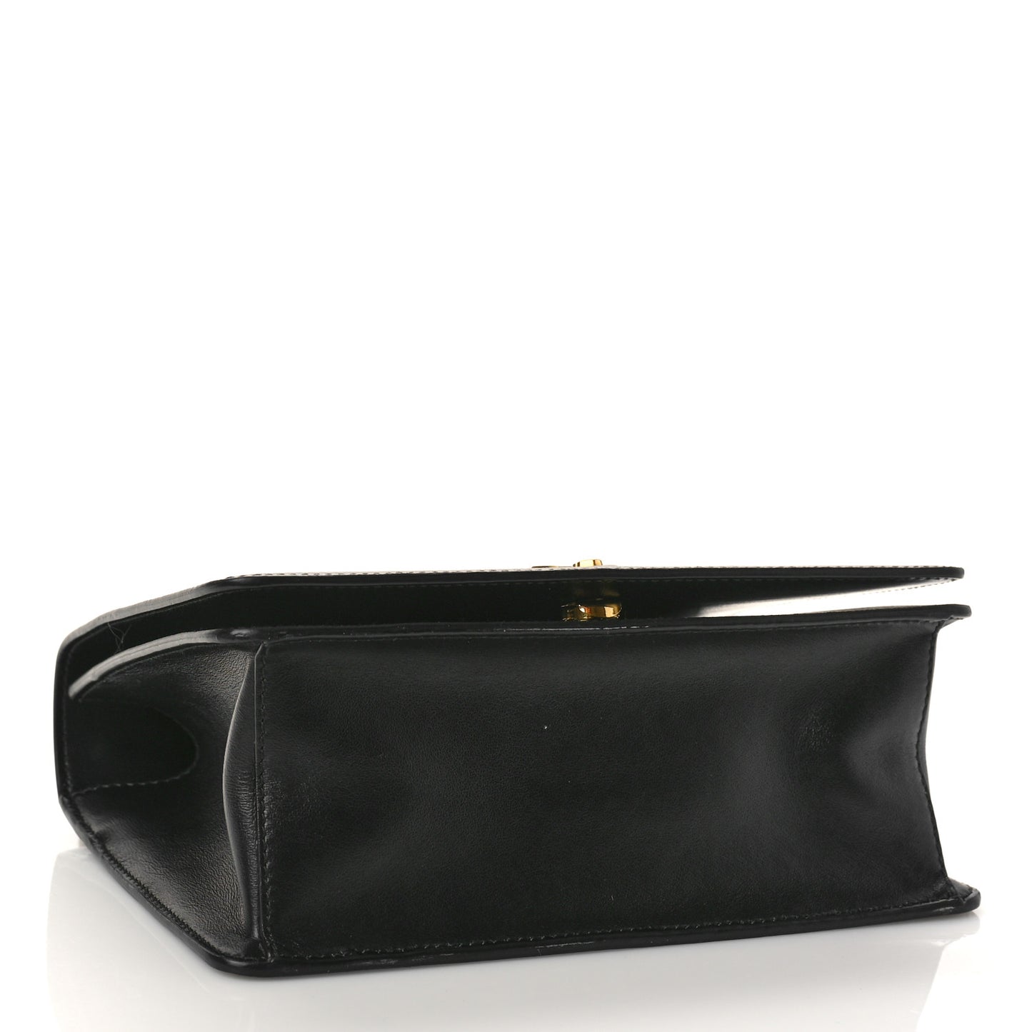 Saffiano Chain Shoulder Bag Black
