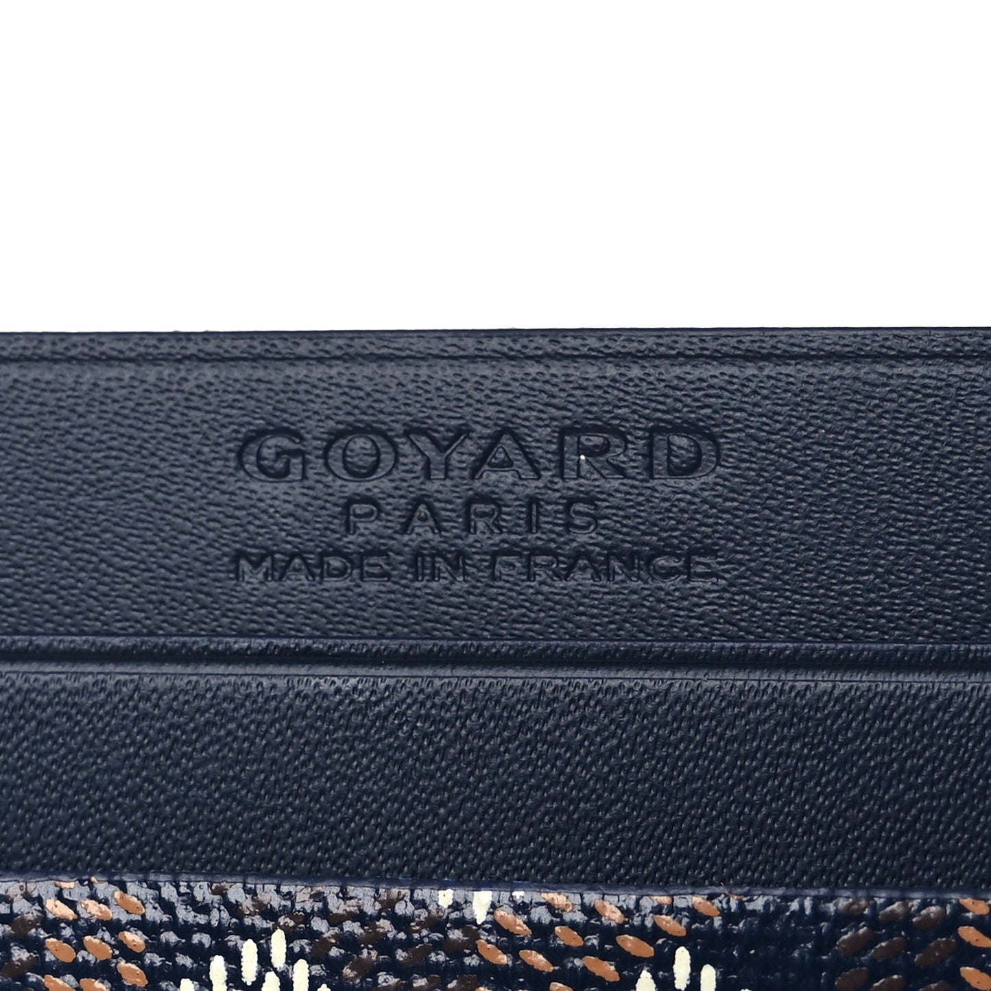 Goyardine Saint Sulpice Card Holder Navy