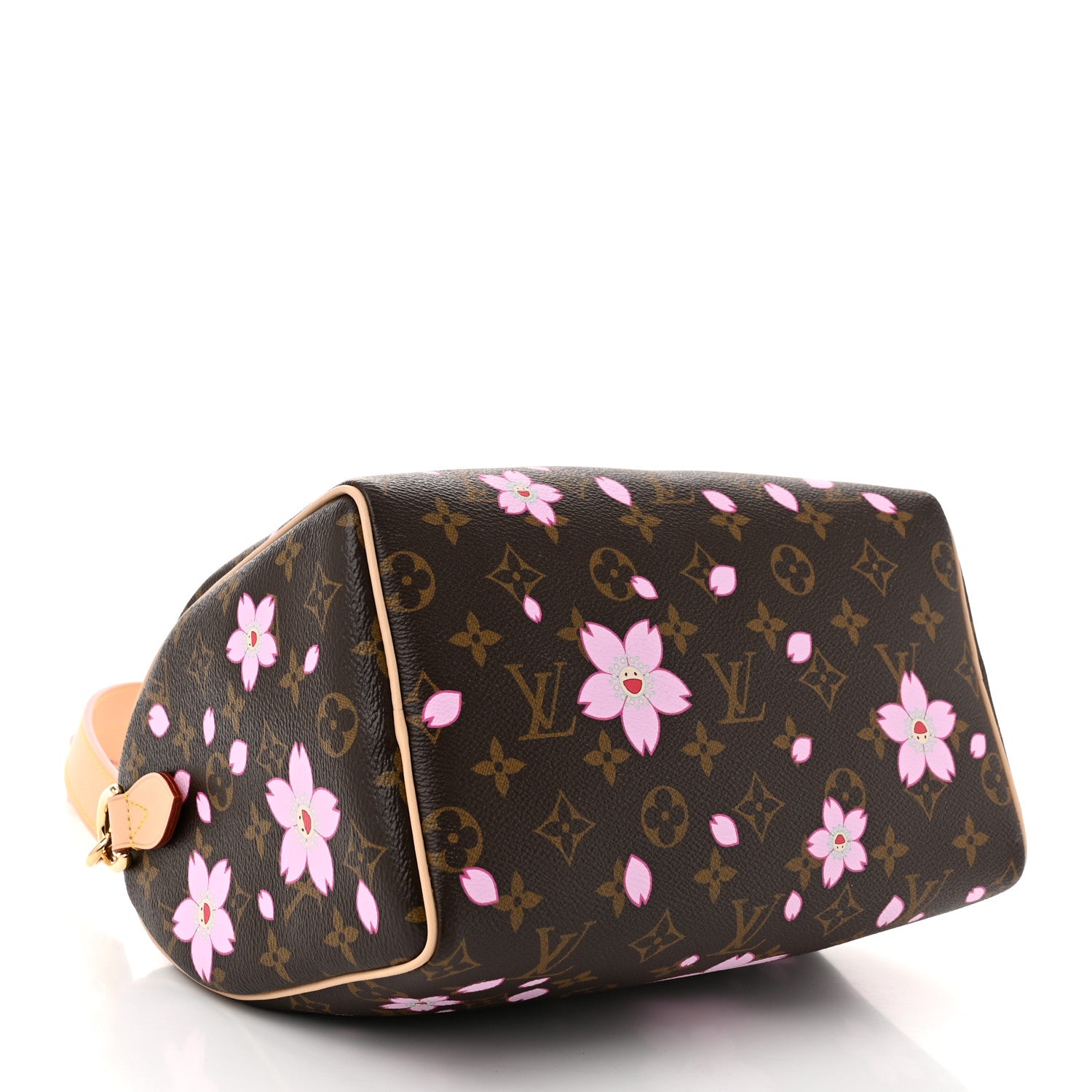Louis Vuitton LV X TM Monogram Cherry Blossom Speedy Bandouliere 25 Sakura Brown 4 of 9