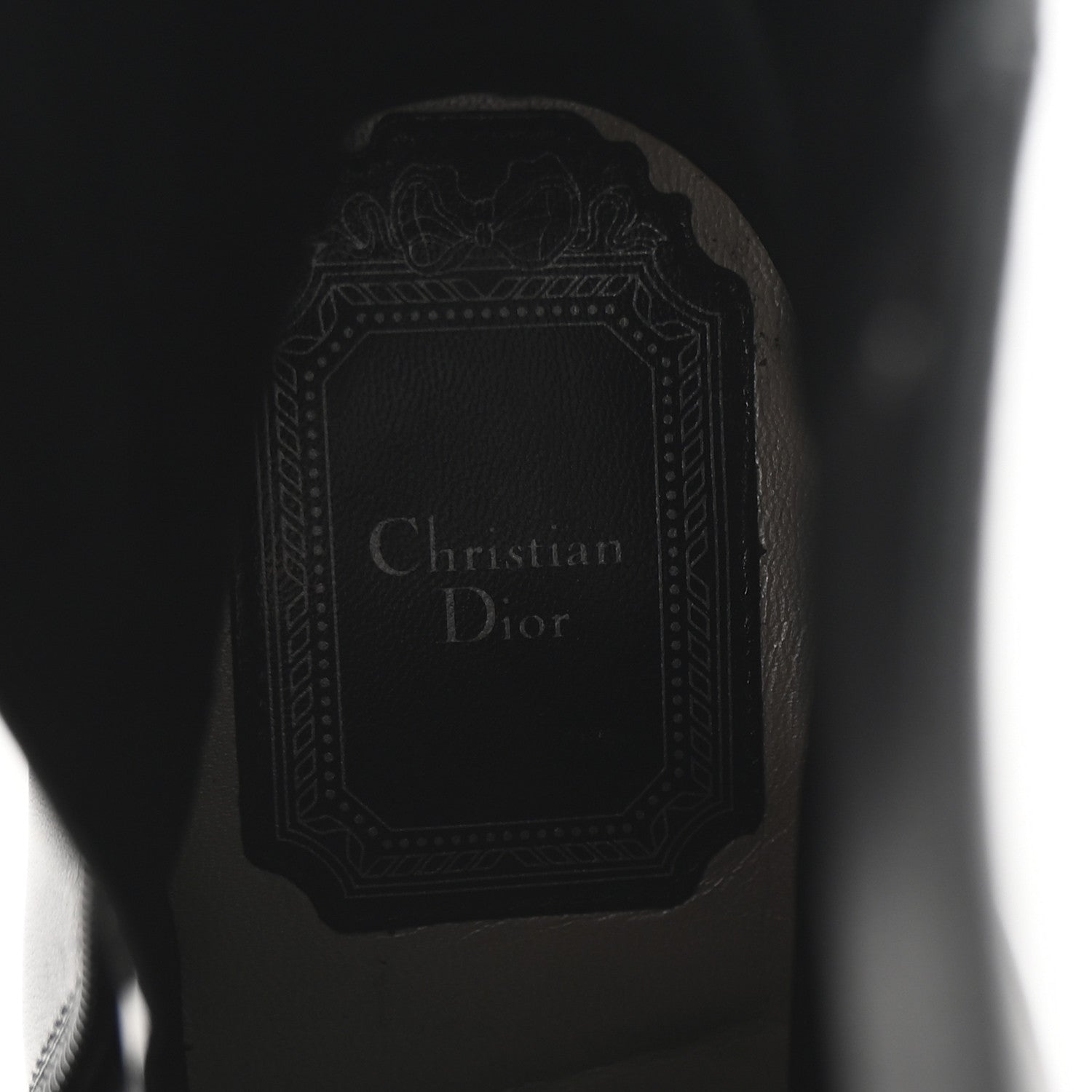 Christian Dior Calfskin Savane Ankle Boots 35 Black 8 of 9