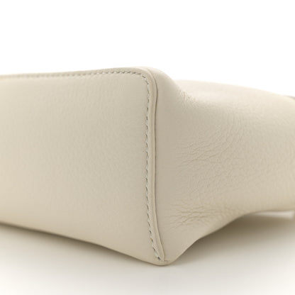 Loro Piana Grained Calfskin L19 Extra Pocket Pouch Whisper White 9 of 10