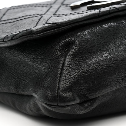 Chanel Calfskin Diamond Stitch Large Messenger Black 9 of 14