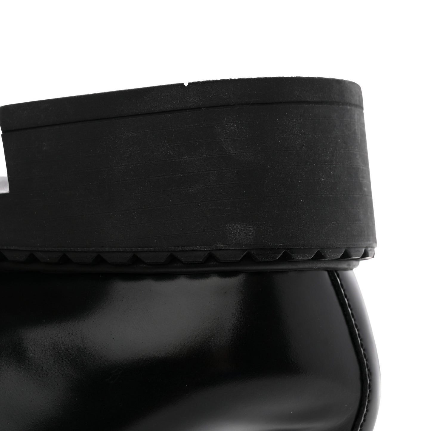 Spazzolato Metal Triangle Logo 50mm Loafers 40 Black